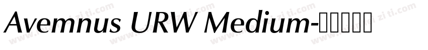 Avemnus URW Medium字体转换